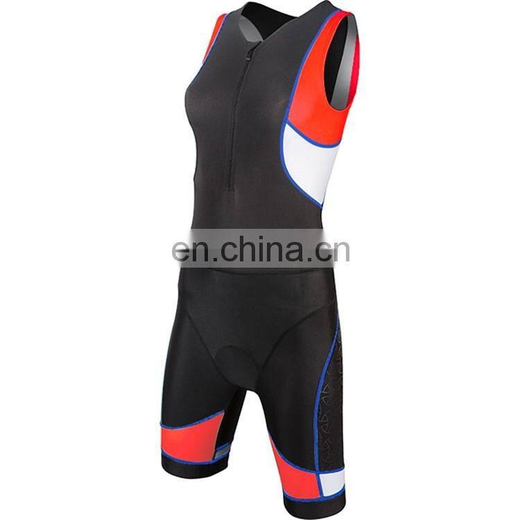 Invisible Zipper quality sublimated triathlon cycling wear