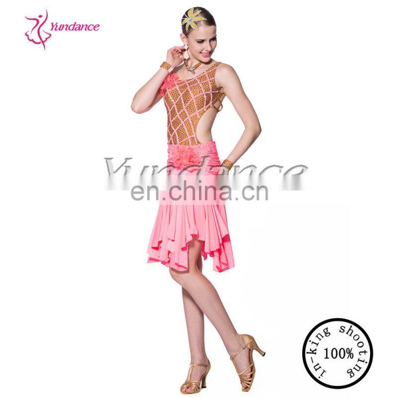 L-14117 New Arrival Ballroom Latin Dance Costumes For Women Children Girl Latin Dance Dress Fringe Latin Dance Dress