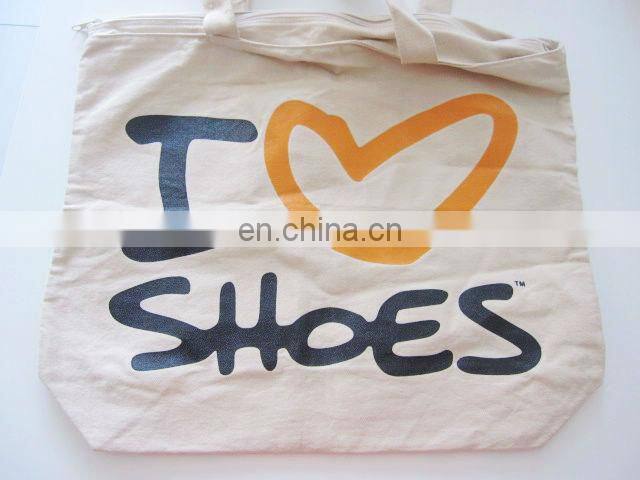 Wholesale white canvas shopping bag cartoon printing non-woven handed lift bag