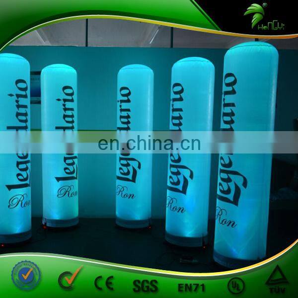 Advertisingg Led Inflatable Pillar / Inflatable Long Tube / Roman Lighted Pillars