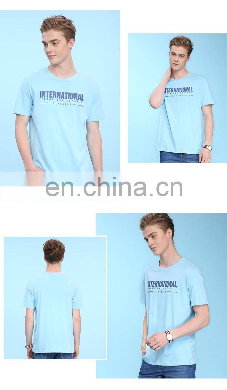Pre-shrunk Customize Cheap Fashion Printing Men's T-shirts hot sale short sleeve tshirts breathable hand wash t-shirt
