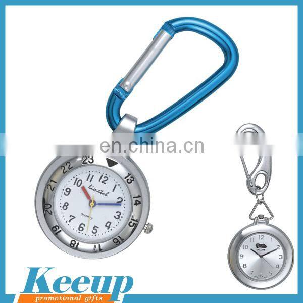 Advertising Products Stainless Steel FOB Nurse Watch with Carabiner