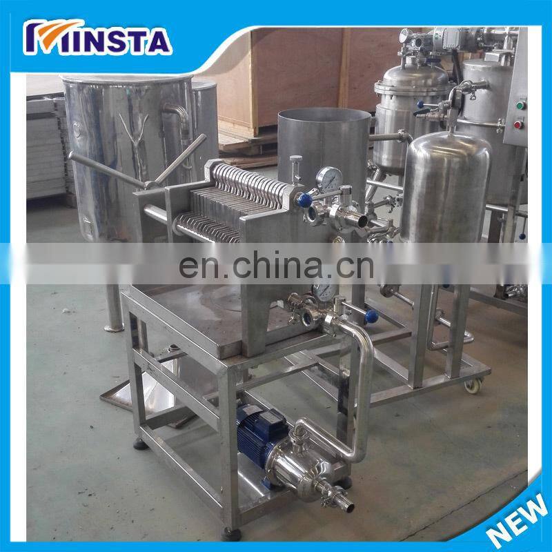 Diatomite filter for grape wine with big capacity