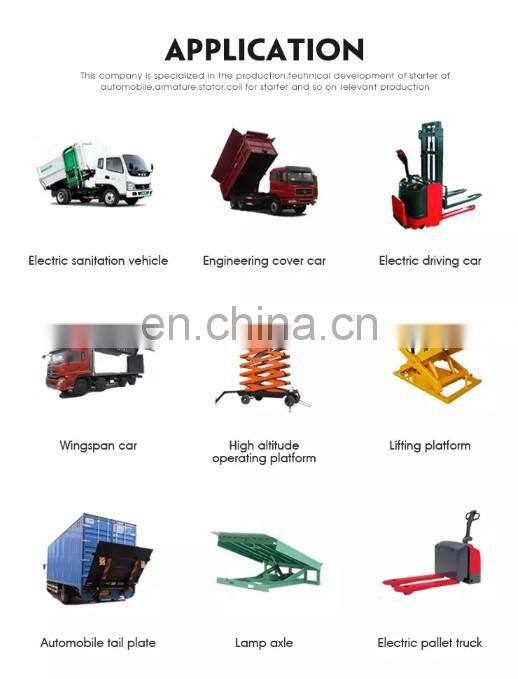 O.D.127mm DC MOTOR 24V for Hydraulic Power Units