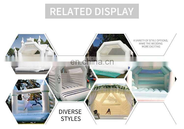 HOT Sale New Commercial Inflatable White Bouncy Bounce House Jumping Castle Sport for Wedding Party