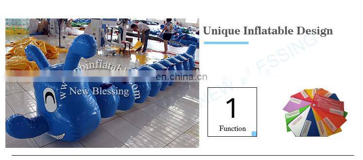 Customized Inflatable Water Caterpillar/Inflatable sport games for Company Activities