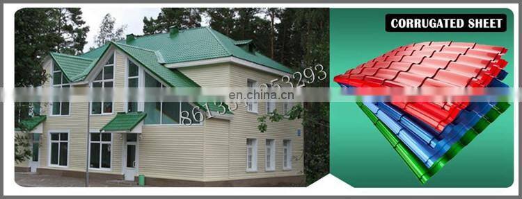 standard size of galvanized corrugated gi roofing sheet