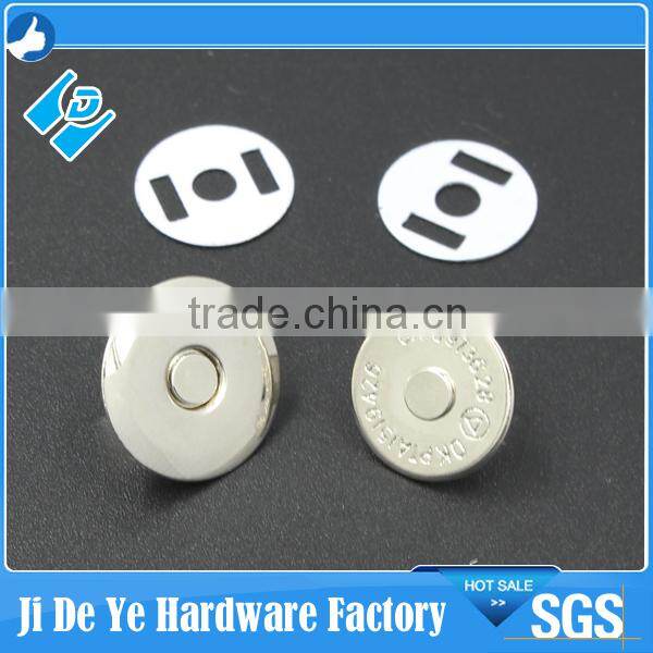 wonderful effects hot sales brass nickel Canvas traveling Bag magnetic button