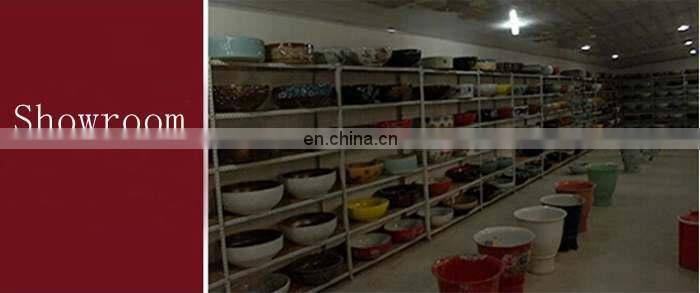 Delicate european style bathroom ceramic wash bowl with peony design