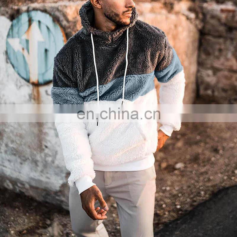 2021 Christmas Spring Amazon Men's European and American Three-color Print Hooded Custom Fashion Casual Sweater Men