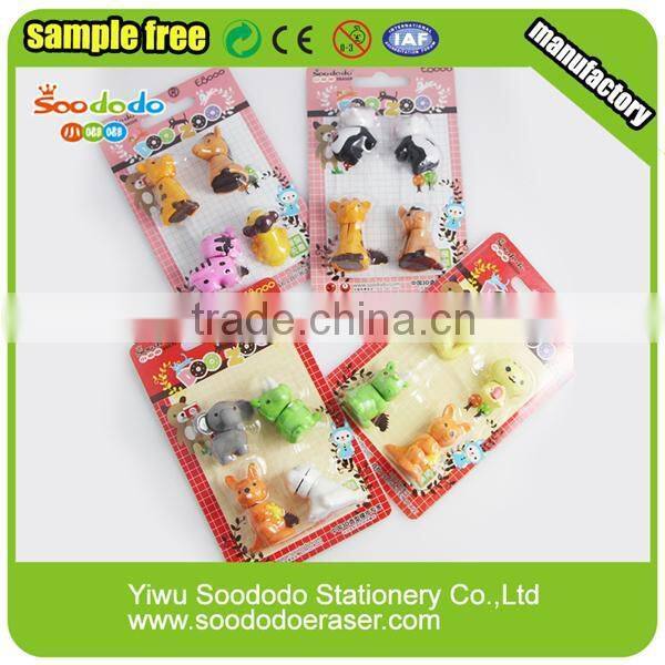 3D Card Packing Lovely Eraser