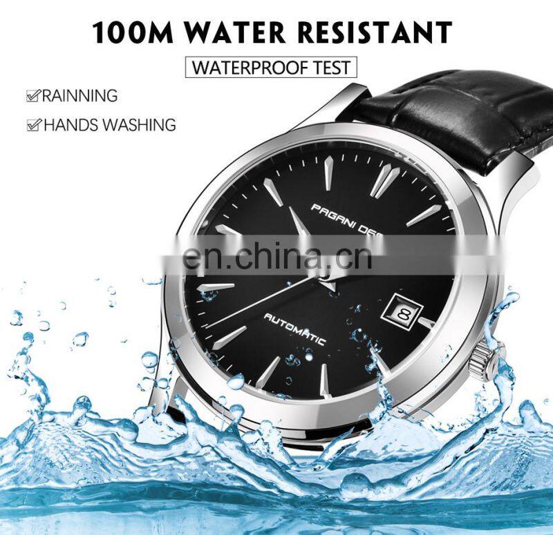 Pagani Design 5080 Simple stylish men automatic watches 10 ATM waterproof stainless steel case analog mechanical man watch
