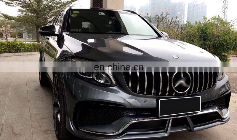 Runde PP Material WALD Style Bodykit Front Rear Bumper Upgrade GLC 43 63AMG For Mercedes-Benz X253 GLC200 GLC260 GLC300 bodykit