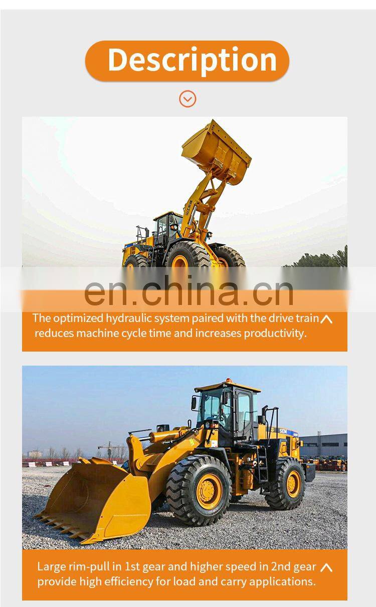 2022 950 655D China 5T Wheel loader front Loader with coal bucket
