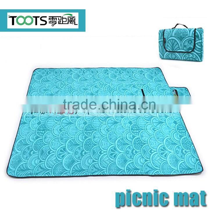 Foldable Polyester Fleece Aluminum Film Back Waterproof Outdoor Mattress 2mx2m