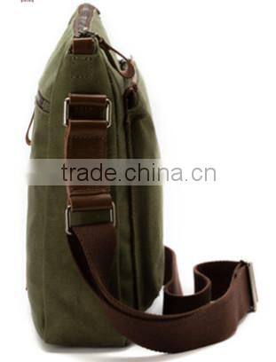 fashion men canvas shoulder messenger bag
