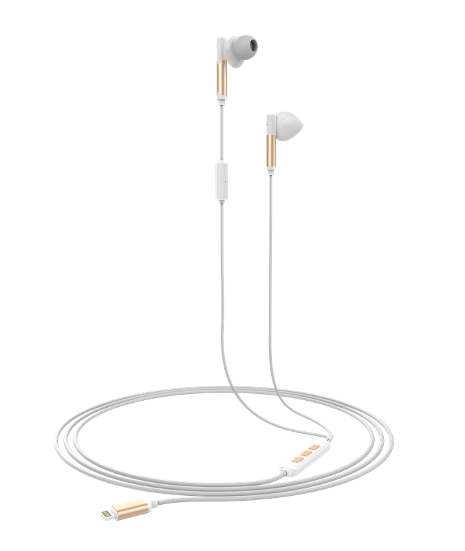 Factory price In-Ear bass stereo MFI digital earphone headphone for iphone 8