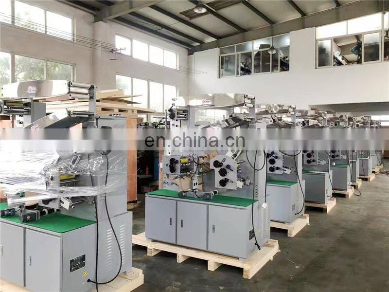 UGS31S 3 plus 1 color Automatic portable apparel clothing label flexo Printing machine, Roll to roll fabric ribbon printer