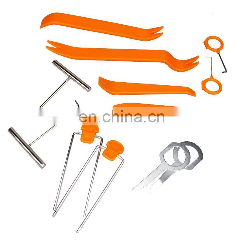 12pcs Car Radio Door Clip Panel Trim Dash Audio Removal Open Installer Pry Tool for Auto Vehicle for car Audio Removal Pry