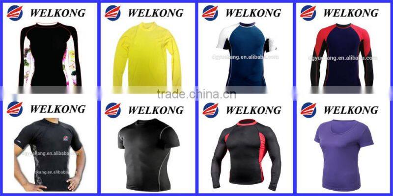 CUSTOM SPORTSWEAR MEN SHORT SLEEVE RASH GUARD SPENDEX LYCRA RASH GUARD