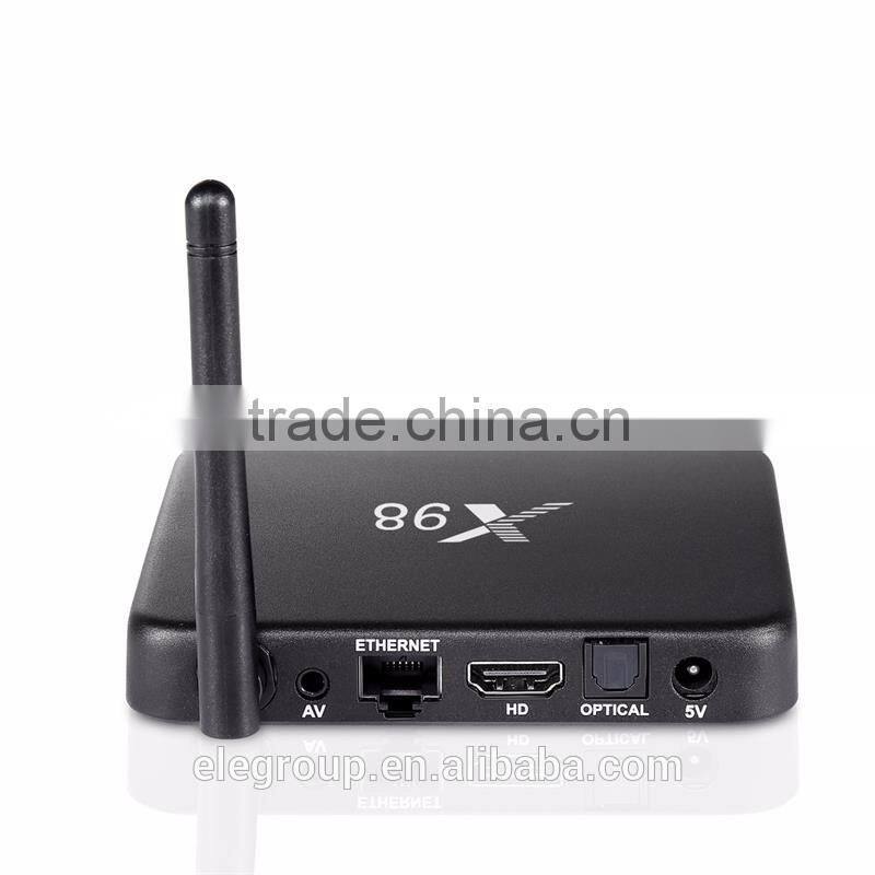 2016 New design X98 OTT smart box S905 Quad Core RAM 2G+ROM 16G Android 5.1 tv box factory direct