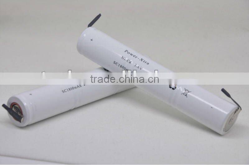nicd sc 1800mah 3.6v battery