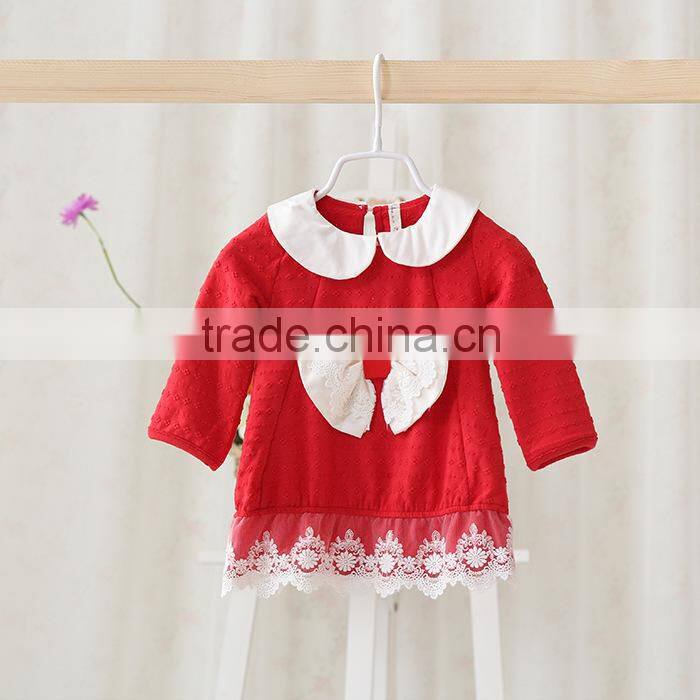 Elegant New Pattern Flower Princess Dress Spring Infant Girl Dress2015