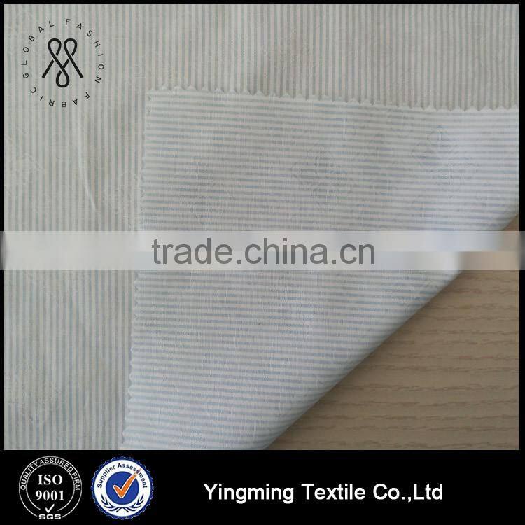 60C 40P Yarn dyed stripes CVC fabric for shirt
