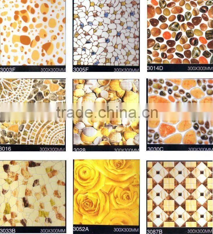 Polished tile crystal, Art polished tiles, Vitrified Tiles, 300*300