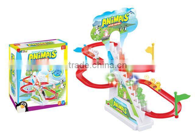 B/O stairs track toy , electric car track toy