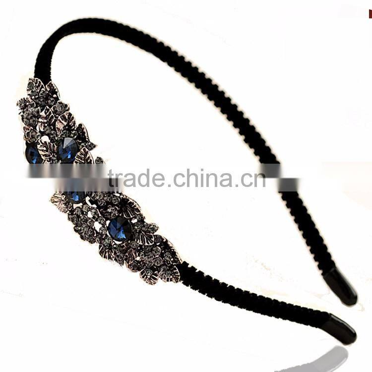 Classical Mexican butterfly orchid flower crystal rhinestone headband Hair Band ,Hair Clasp