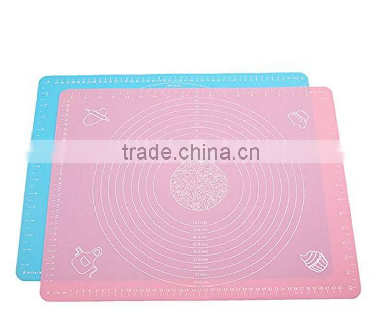 Silicone Pastry Mat with Measurements,Pastry Rolling Mat,Reusable Non-stick Silicone Baking Mat