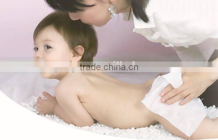 VGERGER CHINA supplier good price100% cotton purified water Baby wet wipes