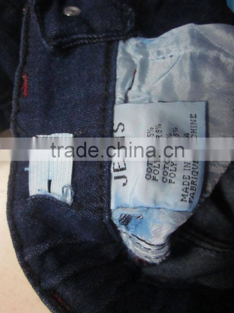 Kids cheap garment stocklot in China jeans