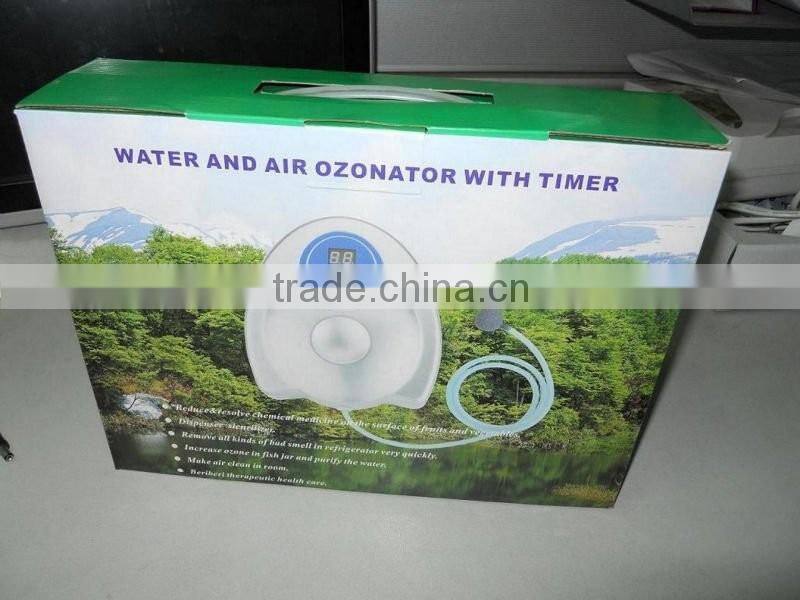 household small ozone generator water purifier ozonator for vegetables and fruits washing with LCD display