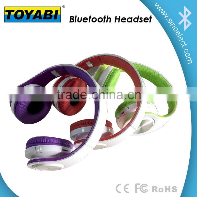 2015 newest 3-in-1 LED Flash Headset premium sound Wireless Digital Headphones Sub-woofer Fm Radio on-ear Tf Card Pl