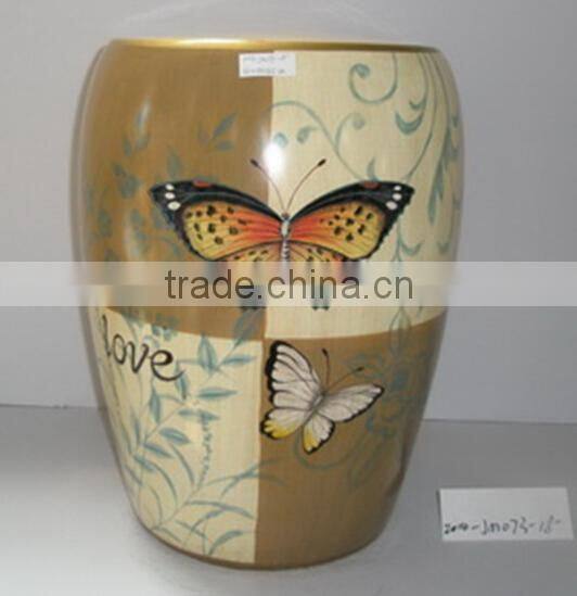 chinese porcelain butterflies garden stool