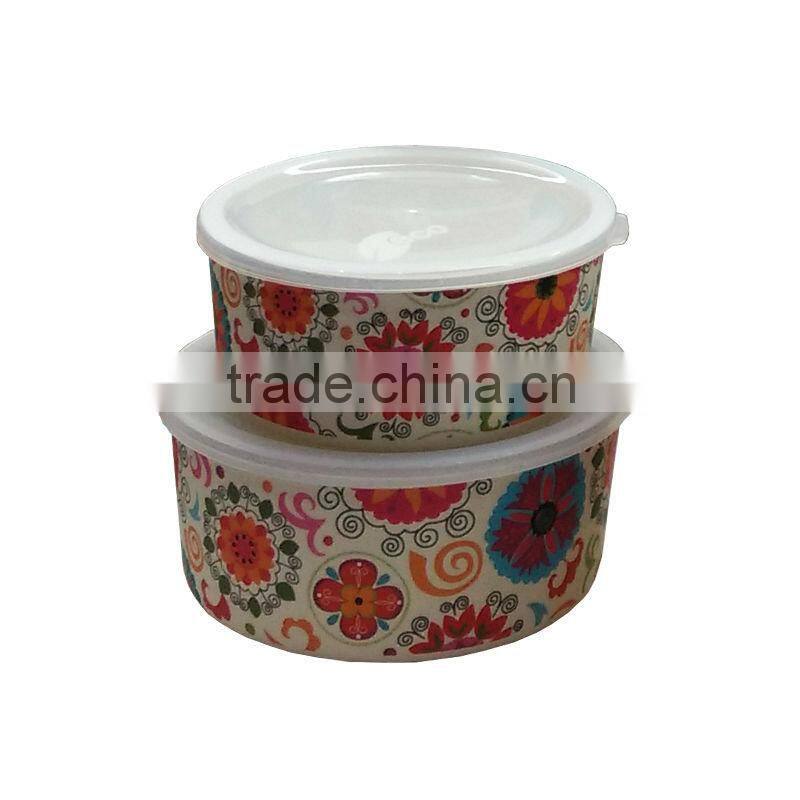 2016 new design bamboo fibre food storage boxes for berry/candy/dry food