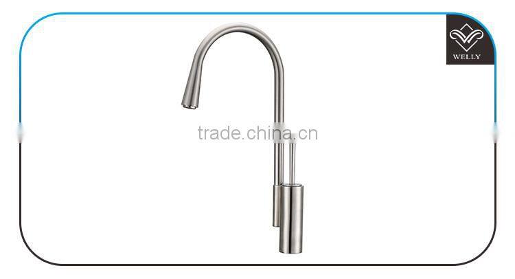 Alibaba Hot Sell Luxury Copper Modern Kitchen Long Neck Kitchen Faucet