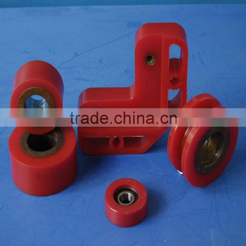 Wholesale different kinds machining cheap polyurethane roller products steel injection plastic pu roller