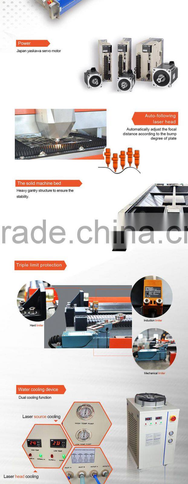 Bodor 2 years warranty metal tube laser cutting machine