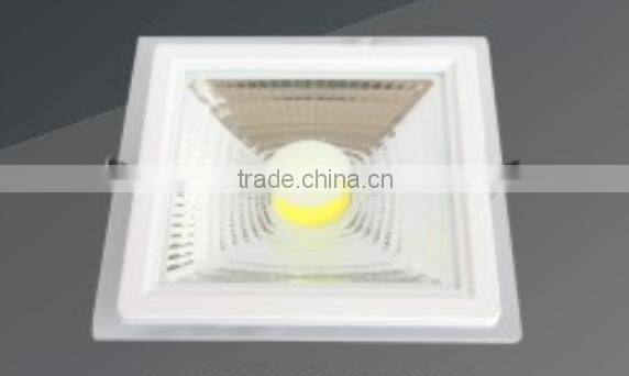 COB glass led panel light