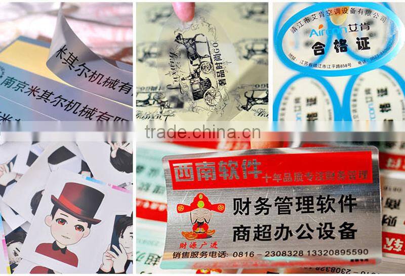 Good quality roll sticker label by rotary printing