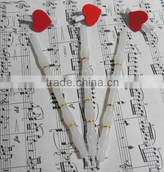 Smokeless and Drippless Paraffin Wax White Decorative Birthday Candle