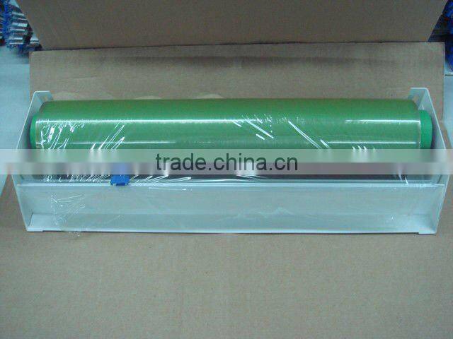 12" Permanent Use White Painted Food Wrap Holder