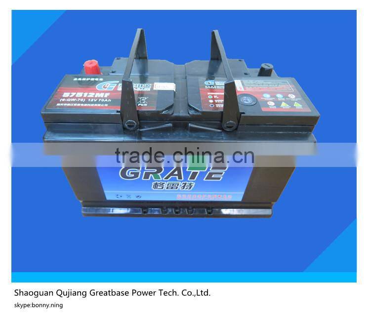 high quality DIN 54320MF-12V43Ah car batteries maintenance free