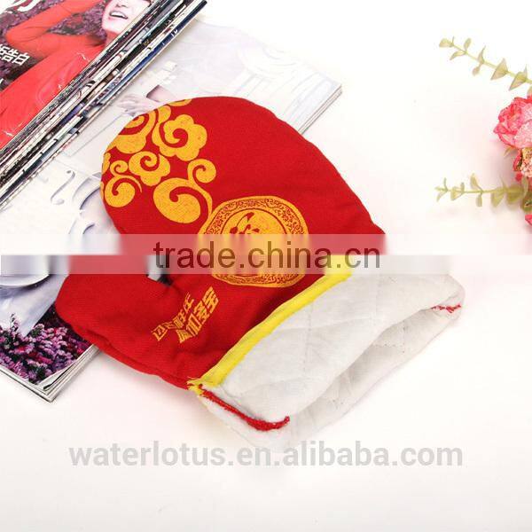 china yiwu factory high quality durothermic home kitchen tool JDB red oven mitts