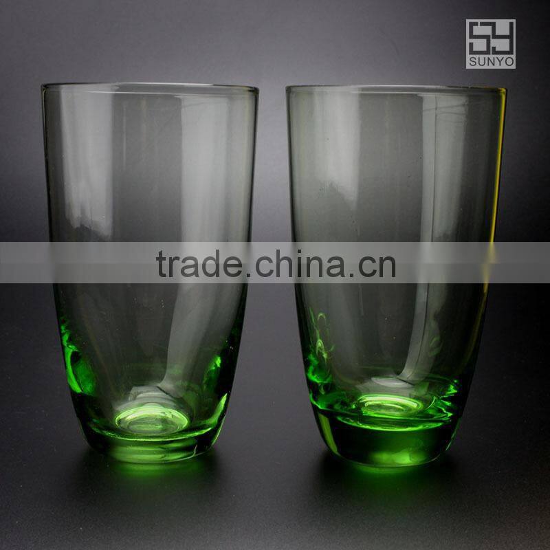 Handmade Colored Drinking Glass Cup Set Glassware