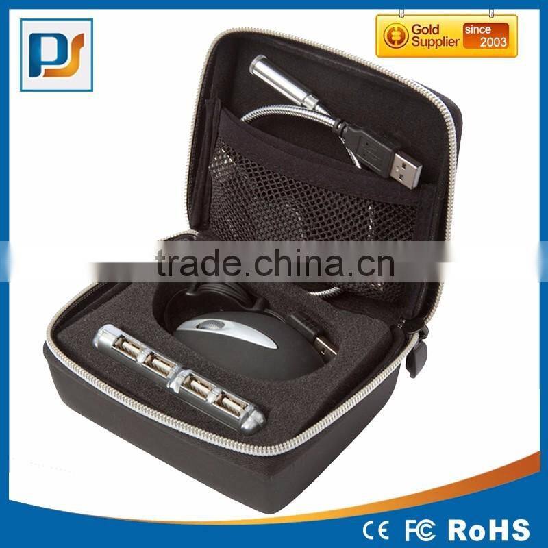 Portable Technical USB Kit With mouse, USB hub, USB goose neck flex light and USB data cable