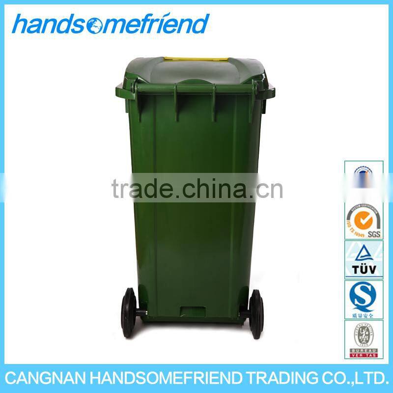 240 liters Plastic dustbin with wheels waste bin,plastic garbage can,large dustbin